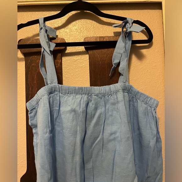 NWT J. Crew Linen Blend Eyelet Dress/Beach Coverup - Picture 4 of 6